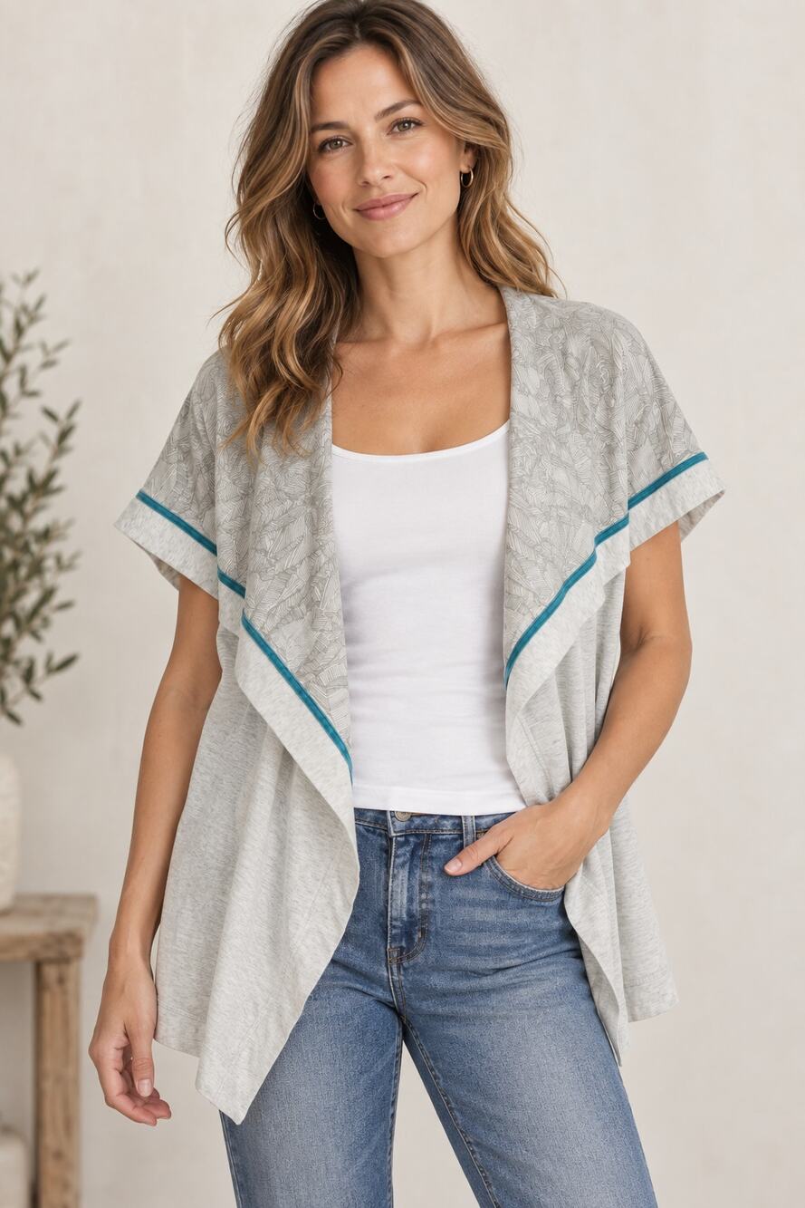Lululemon Savasana Wrap sweatshirt jacket Large grey pencil sketch